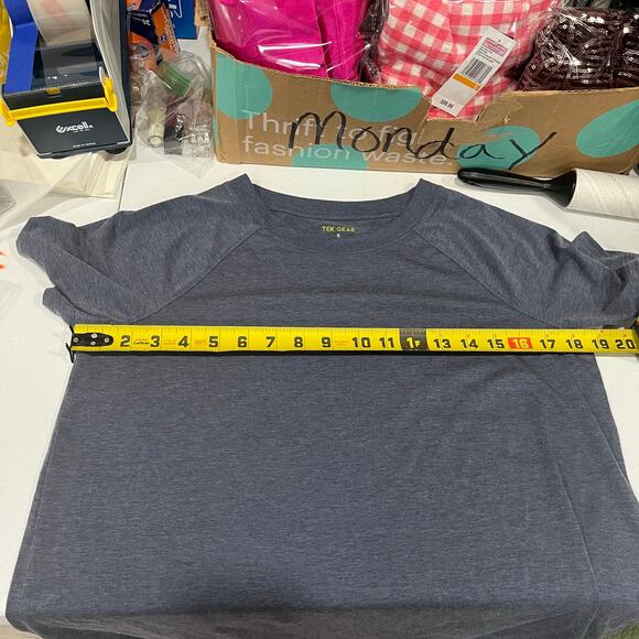 Tek Gear Navy Blue Gym Moisture Wicking Tshirt Womens Size Small Workout - Picture 5 of 6